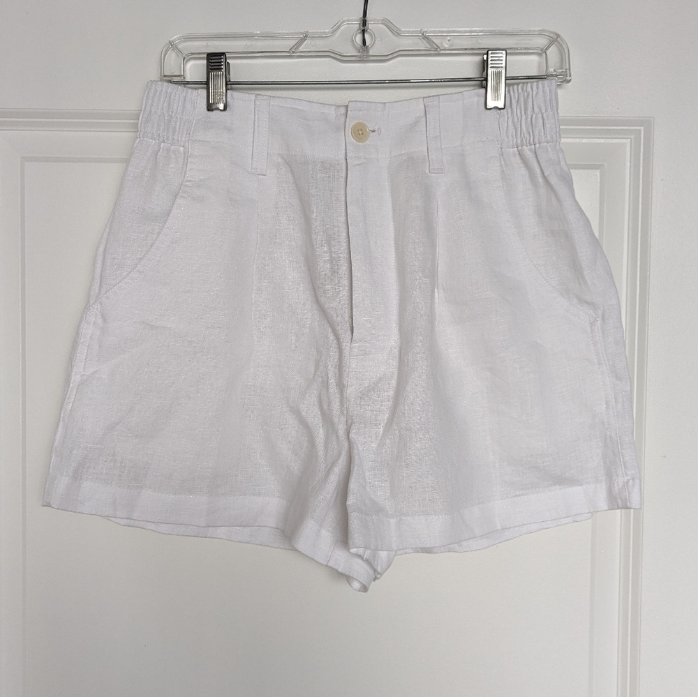 NWT Madewell Linen Shorts, High Waisted